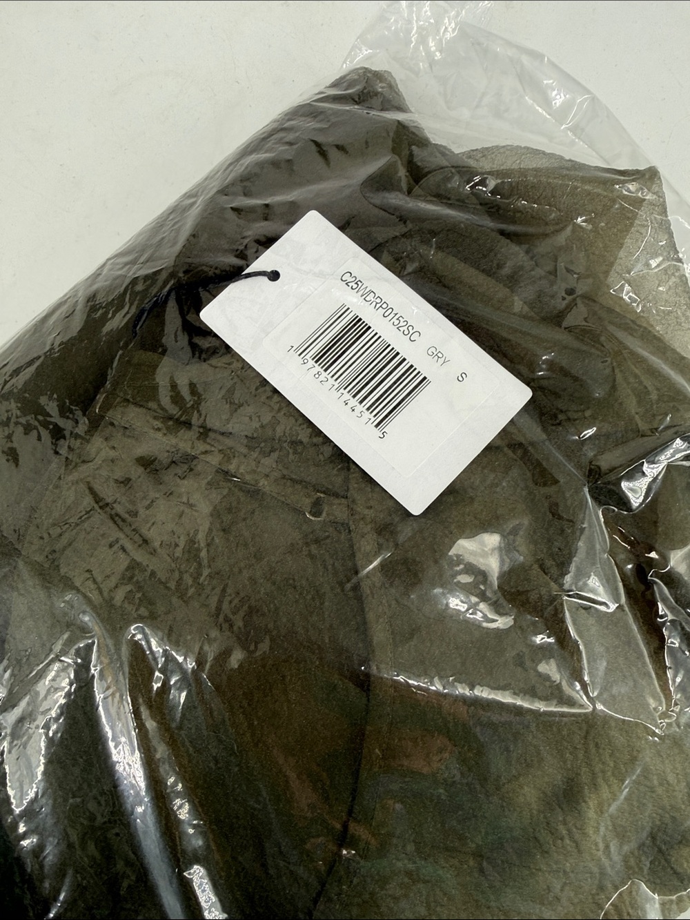 CAARA Alette Organza Maxi Dress  Sleeveless High-Neck Back Bow in Grey Moss NEW - Picture 12 of 14